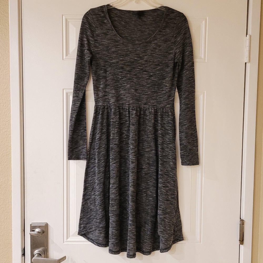 Nordstrom Topshop Long Sleeve High Low Dress